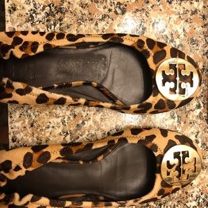 Tory Burch Leopard Flats Size 8.5
